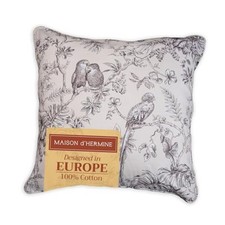 Decorative Pillow Covers 20 x 20" x 20" Pack of 1 088 - Jouy Paradise - Grey