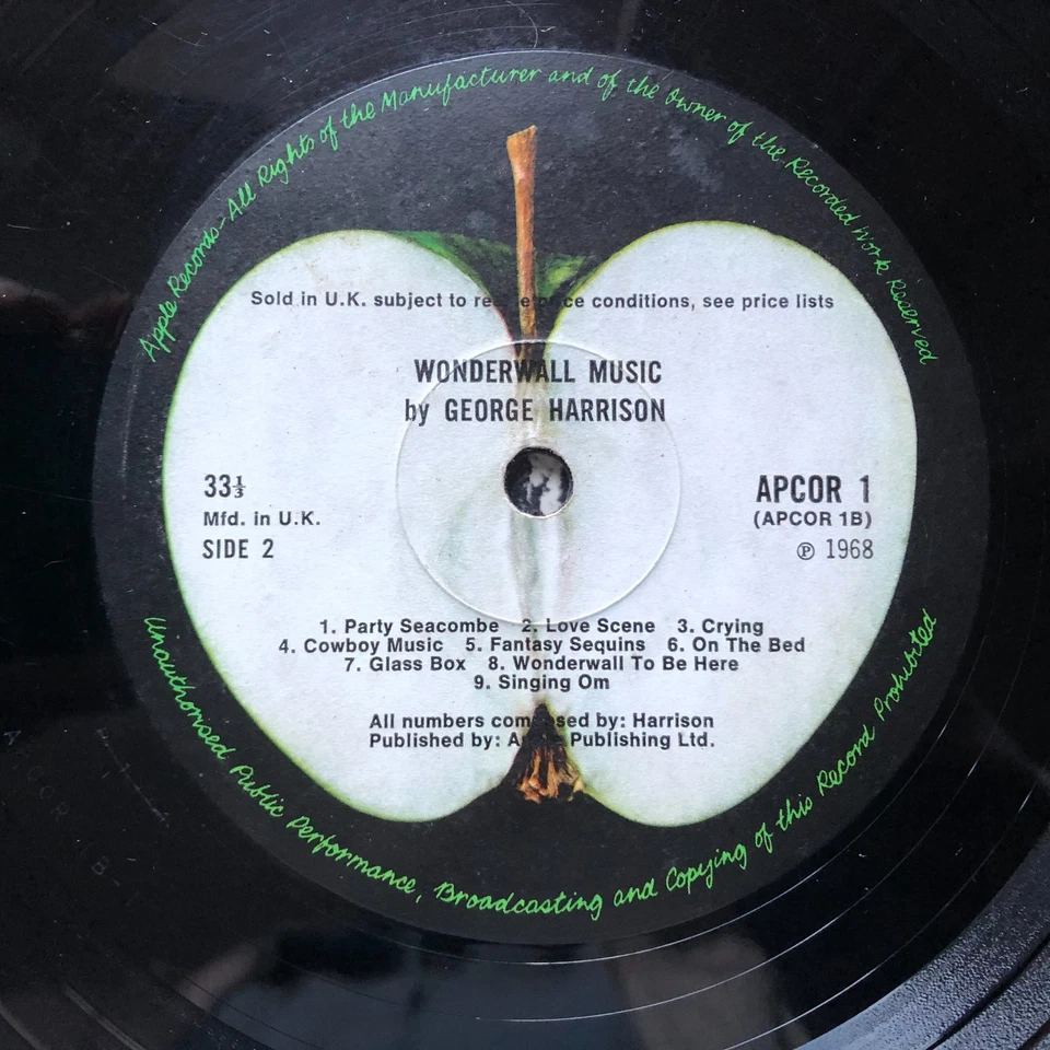 George Harrison Wonderwall Music 1968 Uk Apple Vinyl LP Box Apcor 1 Mono - Image 3 of 4