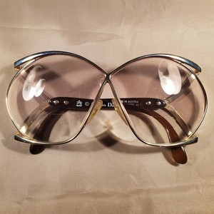 Vintage Christian Dior 2056 Sunglasses FRAMES 41 Gold Brown Butterfly