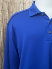 Pebble Beach Mens LS 3 Button Golf Polo-Size XL-100% Poly Knit  — photo 3