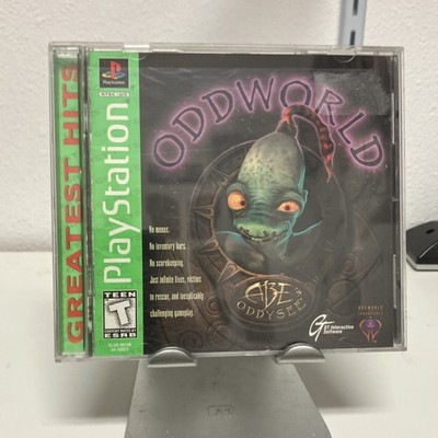 GT Interactive Oddworld Abe's Oddysee PlayStation 1 Greatest Hits T-Teen Oddwor 