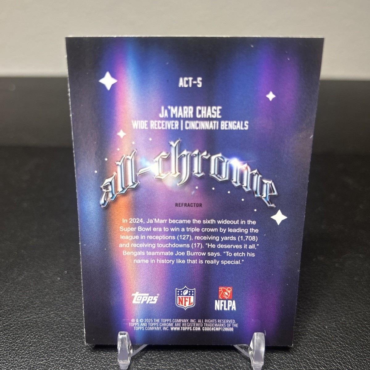 ebay5万円! L.ロベルト ルーキーカード SAPPHIRE EDITION 2025 Topps Chrome Refractor All Chrome Ja'marr Jamarr Chase