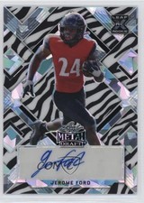 2022 Leaf Metal Draft Zebra Crystals 5/5 Jerome Ford #BA-JF1 Auto fs9