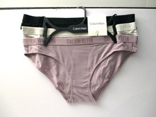 Calvin Klein women's Bikini cotton stretch panties size Large 3 pair