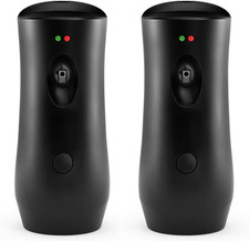 Automatic Air Freshener Spray Dispenser 2-Pack Black Wall Mounted or Free Stan