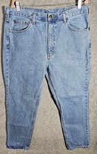 Carhartt B18 Traditional Fit Tapered Leg Jeans Mens Size 38x32 Blue Cotton Denim
