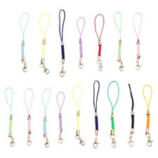 15PCS Lobster Clasp Phone Lanyard Mobile Phone Key String DIY Jewelry Strap