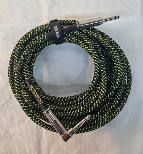 ERNIE BALL Green Tweed 25' Instrument 1/4" Cable 25 foot GREAT