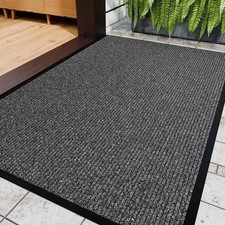 48"x36" Door Mat Non-Slip Washable Doormats Entrance Mats for Home Office Gray