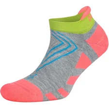 Balega Women's Grit & Grace Brave Badass No Show Socks - Sherbet Pink/Midgray