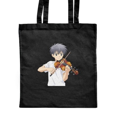 Shopper-Tasche ''Junge spielt Violine'' klassisch schwarz (ZB00031671)