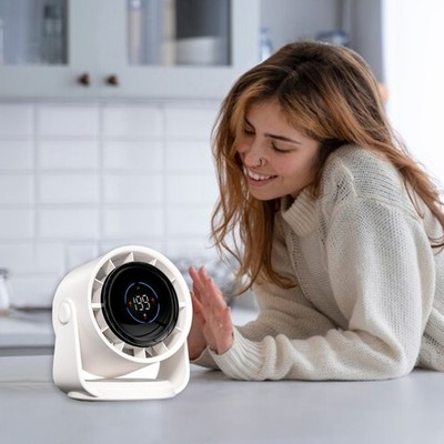 Practical Small Desktop Fan Comfortable Small Fan 4000mAh Fan Rechargeable