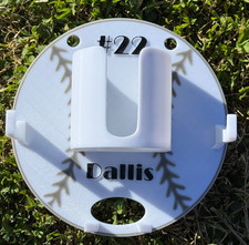 Round OR Plate Style Custom Baseball/Softball Dugout Organizer • 3D Printed Base