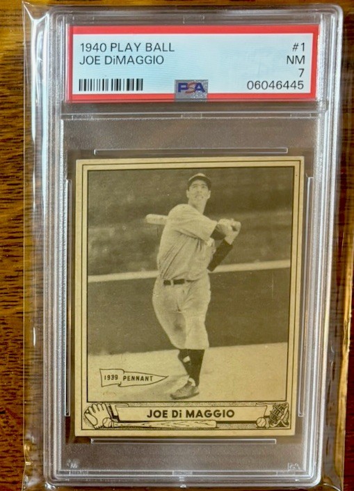 1940 Play Ball #1 Joe DiMaggio PSA 7 Ex Mt HOF