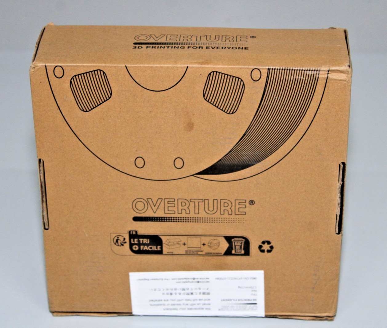 OVERTURE TPU Filament 1.75 mm +/- 0,02 mm (Rot) Flexible TPU Rolle Weiches 1kg - Bild 3