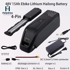 48V 15Ah Hailong Battery for 200W-1500W Ebike Electric Bike Lithium Battery BMS