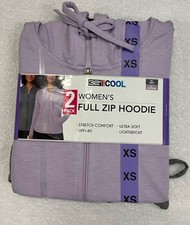 32 Degrees Women  s Full Zip Hoodie 2pack Size Extra Small Gray And Purple