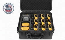 Waterproof Battery  Charger Storage Case Power Tool Bag with Custom Foam