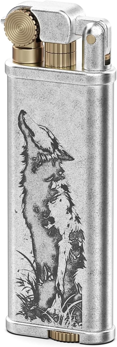 VVAY Vintage Lighter, Classic Mental Trench Flip Lighter, Un