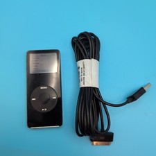 2GB Apple iPod Nano A1137 Black - Tested Has To Stay Plugged In. Weak Battery