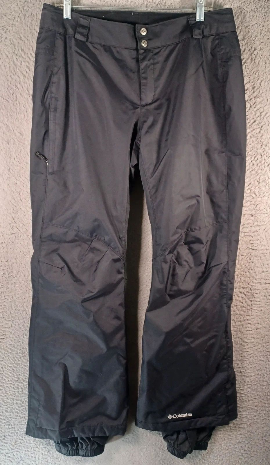 Columbia Black Ski Snow Pants Size Large Omni-Tech Winter Waterproof Breathable