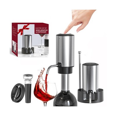 Electric Wine Aerator Wine Decanter Set Rechargeable Automatic ... FAST USA SHIP