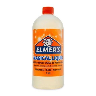 Elmer's Magical Liquid, Slime Activator Solution, Updated 1 Quart, Clear 