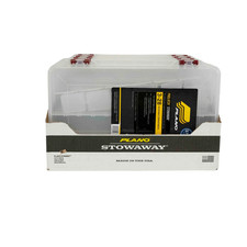  2 pack Plano ProLatch Stowaway Large Clear Organizer Tackle Box, Large, Clear