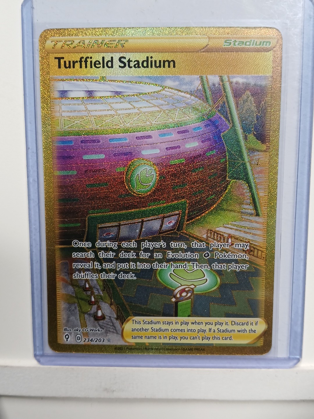 Turffield Stadium (Secret) Secret Rare SWSH07: Evolving Skies 234/203 NM
