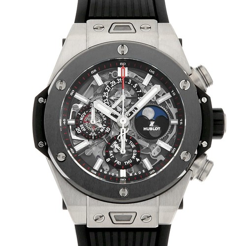 HUBLOT Big Bang Unico Perpetual Calendar Titanium Ceramic 406.NM.0170.RX sec...