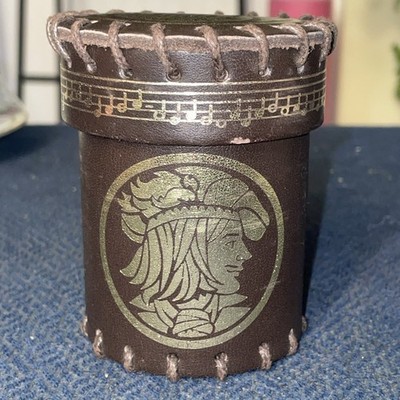 The Witcher Dandelion Dice Cup - Leather - By Q Workshop