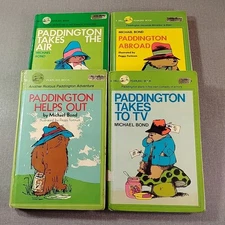 Paddington Bear By Michael Bond TV Air 4 Hardcover Book Lot Library Binding