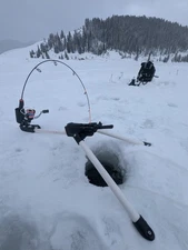 Ice fishing auto hooker (substitute for Jaw jacker) WITH ELECTRIC ALARM