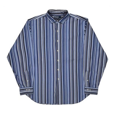 Polo By Ralph Lauren Hemd gestreift - XL blau Baumwolle