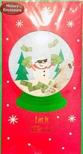 "Shake it Up!" SNOW GLOBE Funny Money Enclosure Christmas Card PAPYRUS