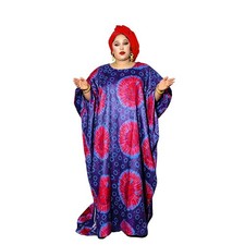 Abaya Women Moroccan Gown African Dashiki Plus Size Printed Maxi Dress Long Robe