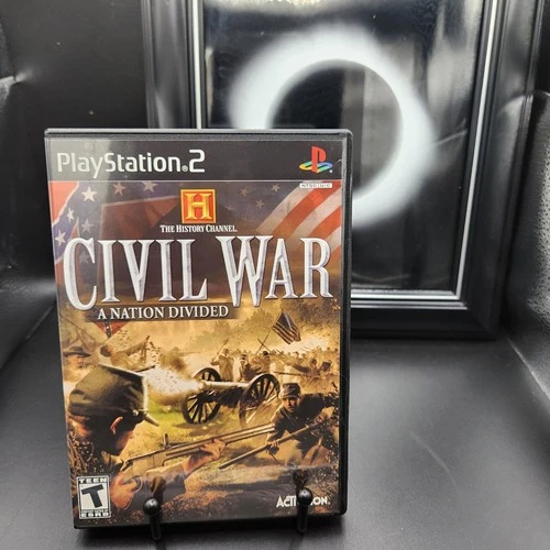 History Channel Civil War A Nation Divided / PlayStation 2 PS2 / CIB W Reg /Read