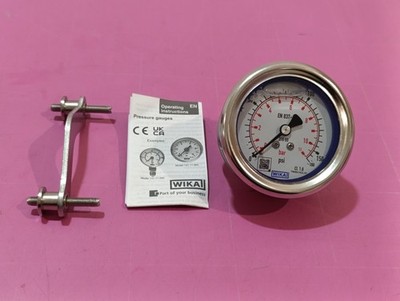 WIKA Manometer 233.50.063 11 bar 160 psi G1/4B hinten Glyzerin Edelsta NEU_0,3_5