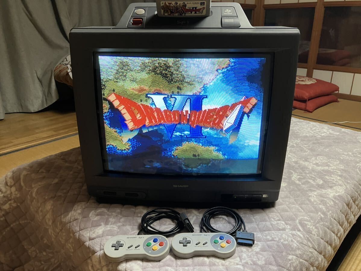 Sharp 21G-SF1 Super Nintendo built-in TV Rare 21 inch 1991