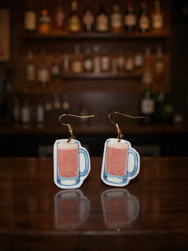 Beer Earrings (Handmade)