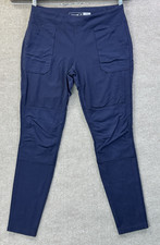 Carhartt Force Leggings Womens L Navy Mid Rise Pockets Lightweight Ankle