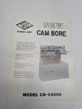 1 Page - Tobin-arp Cb-24000 Boring Machine Cam Bore Specifications Literature