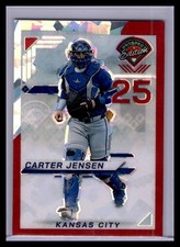 2025 Panini Prospect Edition - Carter Jensen #154 Red Ice Prizm