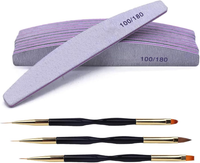 Nagelfeilen, Set Mit 13 Professionellen Nagelfeilen, Doppelseitig, 100/180 KöRnu