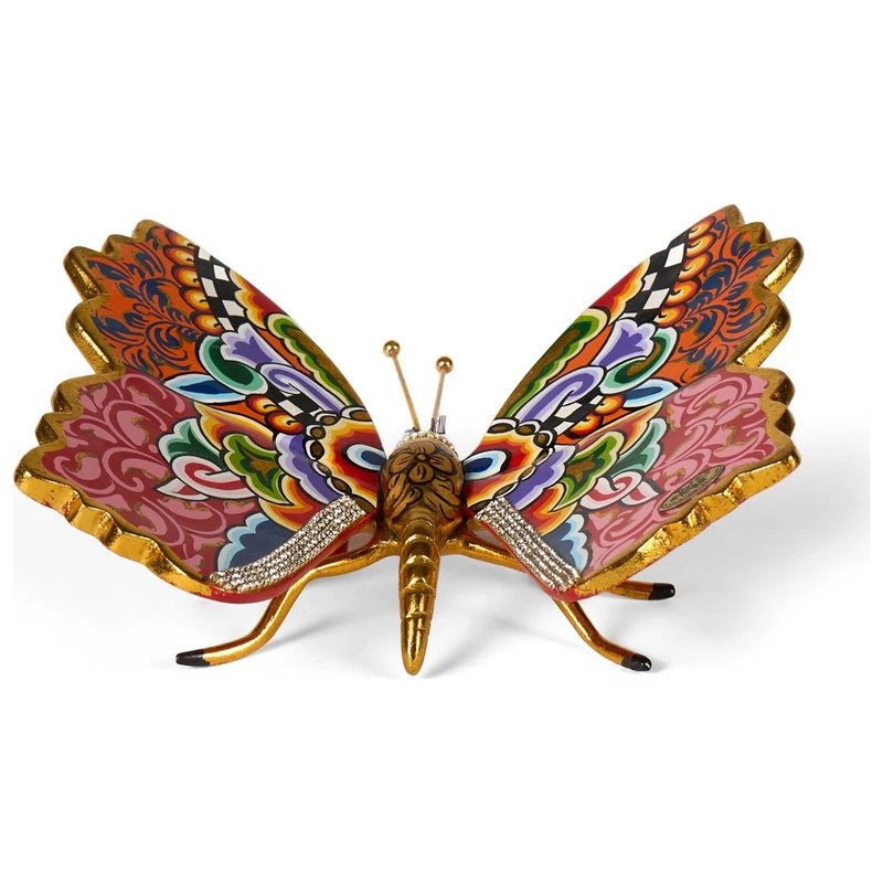 FARFALLA Statua Scultura Tom's Drag 4596 Cio-Cio Madame Butterfly 22 cm Pop Art, fotografia 2 di 9