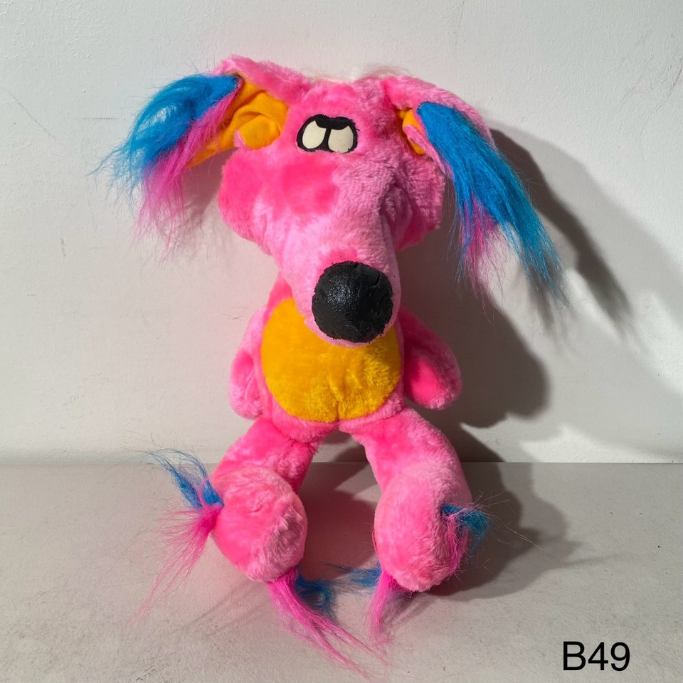 A genuinely weird and rare vintage plush 'strange critter' from Ace Novelty — the kind of oddball creature toy that sparks instant conversation on a shelf.