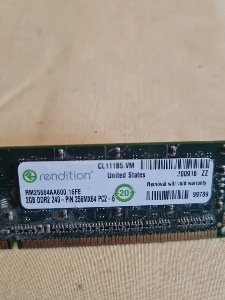 Pc Ram 2gig X2 Redition Memory Sticks Ddr2 - Image 3 of 4