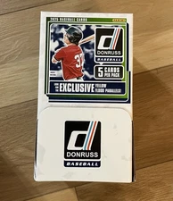 2025 Panini Donruss Baseball Gravity Feed Retail Box 48 Sealed Pack Yellow Flood