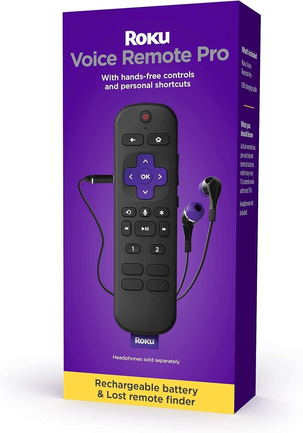 Pro - Rechargeable Voice Remote With Tv Controls, Lost Remot