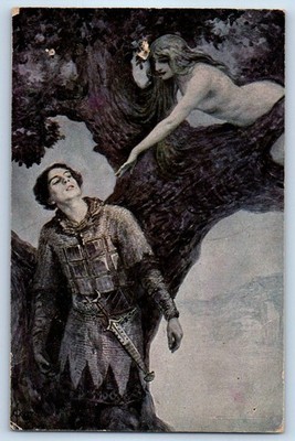 Russia Postcard Temptation S. Solomko Painter c1910 Antique Unposted Art